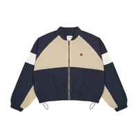 3Second Jaket Bomber Wanita Oversized Fit Colour Block Ronan HP-C020326 XL Blue