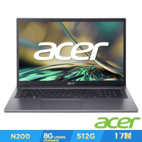Acer 宏碁 Aspire3 A317-55P-P6RJ 17.3吋筆電(N200/8GB/512GB/Win11)