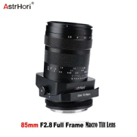 AstrHori 85mm F2.8 Tilt-Shift Macro Lens Full Frame for Nikon Z Canon RF Fuji XF Sony E L-Mount Cameras