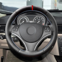 【Car steering wheel cover】 Car Interior Steering Wheel Cover For BMW 1 3  Series E82 E87 120i 130i E