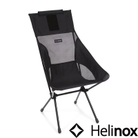 【Helinox】Sunset Chair 輕量戶外高腳椅 全黑 HX-11172R1(HX-11172R1)