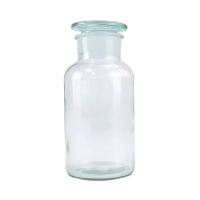 【玻璃工場】大口廣口瓶500ml 2入 玻璃藥罐 化工瓶 標本瓶 B-GB500(玻璃藥瓶 消毒玻璃瓶 燒瓶 大玻璃瓶)