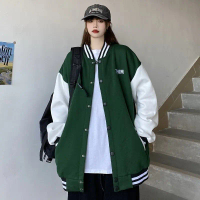 Jaket Varsity Big Size ( S - 6XL ) Jacket Baseball Kancing THIM Embroidery Bordir Jaket Bomber Overs