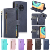 Luxury Magnetic Flip Wallet Case For Huawei Mate20 Mate30 Lite Mate30Pro Leather Card insertion Phone Cover