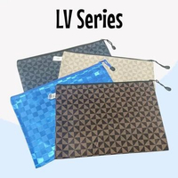 Zipper Bag PU Leather A4 / Map Resleting A4 / Map Zipper Motif / Tas Zipper A4 / Dompet Zipper A4 LV