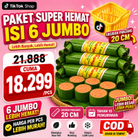 Paket SUPER HEMAT Isi 6 Jumbo | Getuk Pisang Kediri | Oleh Oleh Khas Kediri | Pisang Raja Nangka Pre