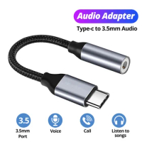 USB Type C To 3.5mm Aux Adapter Type-c 3.5 Jack Audio Cable Earphone Cable Converter for iPhone 15 Samsung Galaxy S24 S23 Ultra