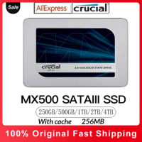 Crucial MX500 SATA3 2.5" SSD 500GB 1TB 2TB for Dell Lenovo Asus Laptop Desktop SATA3 Solid State Drive