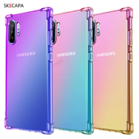 For Samsung Galaxy S20 Plus Ultra Note 20 10 Ultra S10 S9 Plus S10E S7 Edge Rainbow Color Ultra Thin Shockproof Gradient Case