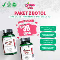 [Paket 2 Botol] Dermathib - Suplemen Obat Jerawat Kapsul Herbal Kulit Bekas Jerawat Anti Acne BPOM