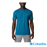 Columbia 哥倫比亞 男款 - UPF50快排短袖上衣-藍色 UAE03220BL / S22