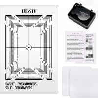 Luxiv Card Grading Centering Tool Kit Card Center Tool with 30X Magnifying Implement 2 Pcs Clean Clo