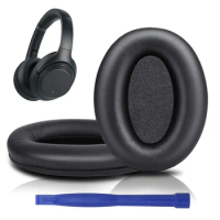 Soft Protein Leather Memory Foam Ear Pads Cushions Replacement Earpads For Sony WH-1000XM3 WH1000XM3 Over-Ear Headphones