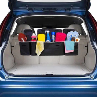 For Toyota Land Cruiser Prado FJ FJ100 FJ120 FJ150 Car Organizer Interior Seat Back Storage Bag Auto Stowing Tidying