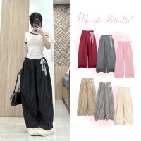 MaMie Studio- Striped Pants tặng dây ren - Quần dài kẻ sọc form harem unisex vải oxford premium mềm 