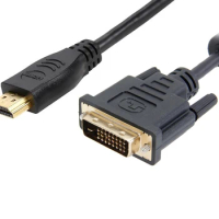 HDMI-compatible to DVI Cable 1080P 3D DVI to HDMI-compatible Cable DVI-D 24+1 Pin Adapter Cables Gold Plated for TV BOX DVD