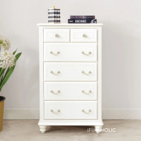 iFURNHOLIC Amandla High Chest I Lemari laci Klasik I Kabinet Laci Susun 5 Kayu - 60x40x100 cm | furn