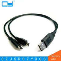USB Cable Type C and Micro USB 2 in 1 Type-C Cable Quick Fast Charge 2.4A Data Sync for Note 2 LG G5 Nexus 6P