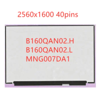 16.0INCH B160QAN02.H FIT B160QAN02.L NE160QDM-NY2 MNG007DA1-2 -3 New Laptop LCD Matrix For Ideapad 5 pro-16 100Sgrb 2.5k 40PINS