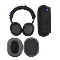 Replacement Headphone Leather Earpads Ear pads Headbeam Cover for Sony WH-1000XM5 1000XM5 Headband Head beam Ear Cushion