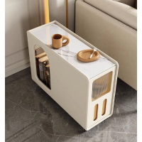 可移動岩板側邊櫃 邊幾 茶幾（可移動邊幾） 