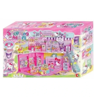 全新款式 sanrio my melody, kuromi, hello kitty的 shopping mall 人物場景玩具