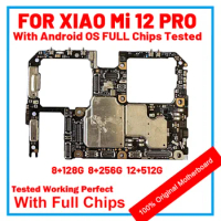 Main Circuits Board for Xiaomi Mi 12 Pro 5G Motherboard Unlocked Mainboard with Google Playstore Installed Snapdragon 8 Gen 1