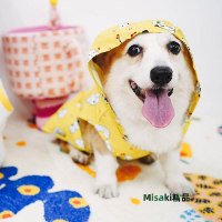 限量日本dottiie原單最新款超柔軟反光可愛中大小狗都有寵物雨衣-Misaki精品