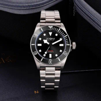 OCTOPUS Men's Mechanical Wristwatch PT5000 Automatic Movement 200m Waterproof BGW9 Luminous Ceramic Bezel Titanium Luxury Watch