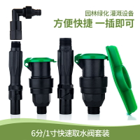 園林綠化標準快速取水閥6分1寸地插桿取水器草坪水管接頭桿