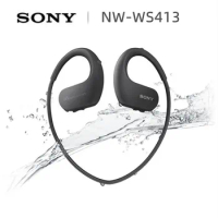 SONY NW-WS413 Walkman Wireless MP3 Player 4GB Sports Wearable MP3 Headphone Type Waterproof Player Running Swimming Headphone