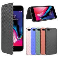 For Apple iPhone 7 Plus Case Luxury Carbon Fiber Skin Magnetic Adsorption Case For iPhone 8 Plus 7P 8P iPhone7 iPhone8 Phone Bag