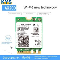 3000Mbps WiFi 6 For Intel AX200 Bluetooth 5.1 802.11ac/ax 2.4G/5Ghz Desktop Suite AX200NGW Wireless Network Card Adapter MU-MIMO