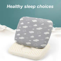 1-2 Years Baby Thai Natural Latex Pillow Portable Kids Orthopedic Pillow Cervical Neck Protect Sleeping Nap Trip Travel Relax