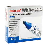 ปากกาไวท์บอร์ด โมนามิ BM500S18982A หมึกสีน้ำเงิน (แพ็ค 12 ด้าม)