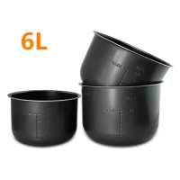 Electric Pressure Cooker Liner 6L Non-stick Rice Pot Gall Black Crystal Inner Accessories Cooker Parts Only for Midea