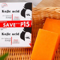 Hot Kojie San Skin Lightening Soap Handmade Whitening Soap Bleaching Kojic Acid Glycerin Soap Deep Cleaning Brighten Skin