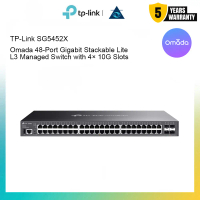 TP-Link SG5452X Omada 48-Port Gigabit Stackable Lite L3 Managed Switch with 4Γ 10G Slots
