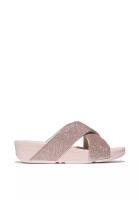 FitFlop FitFlop LULU Glitterdust Cross Slides - Nude Rose (IK6-C53)