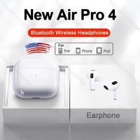 Original Air Pro4 TWS Wireless Headphones Bluetooth Earphones For iPhone 15 14 13 12 11 Pro Max Mini Headset Earbuds Accessories
