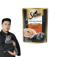 【Sheba希寶】鮮饌包主食 70g*24入-鮪魚及鮭魚(寵物/貓罐頭/貓食)