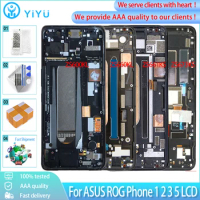 Original For Asus ZS600KL ZS660KL ZS661KS ZS673KS LCD Display Touch Screen With Frame Replacement For Asus ROG Phone 2 3 5 LCD