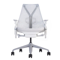 【Herman Miller】SAYL 淺灰背淺灰座 人體工學椅 全功能 升降扶手 附腰托(平行輸入)