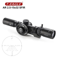 T-EAGLE AR 2.5-15X32 SFIR Sight Riflescope For Hunting Tactical Optical Compact Spotting Collimator Optics Airgun SFP Scopes