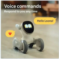 2024 New Intelligent Chatgpt Robot Dog Loona Luna Emotional Interaction Virtual Pet Ai Puzzle Electronic Accompany Pet Robot Toy