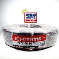 Kabel Listrik Ichiyama Isi Tiga Kabel NYMHY 3x1.5 Panjang 100Y Kualitas SNI Tembaga Cable Rol Besar 