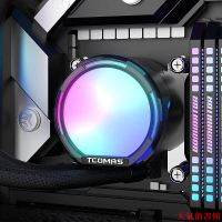 水冷頭TCOMAS鈦鉭SJ-A080 360一體式泰坦360水冷CPU水冷散熱器 大冷頭水冷板