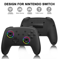 Joystick Pro Controller for Nintendo Switch Wireless Controller Gamepad Bluetooth Gamepad Vibration Adjustable with Motion Turbo