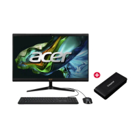 【Acer 宏碁】1TB 外接SSD 組★27型i5 AIO液晶電腦(Aspire C27-1800/i5-12450H/8G/512G SSD/W11)