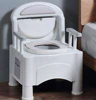 老人坐便器家用可移動老年防臭室內成人馬桶便攜式孕婦病人坐便椅 【麥田印象】